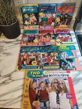 Vintage Mary-Kate & Ashley Olsen Books Lot of 11 90s Y2K Mysteries Two of a Kind